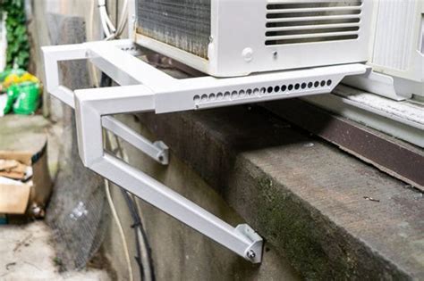 how to install ac bracket metal window frame|aluminum window frame air conditioner.